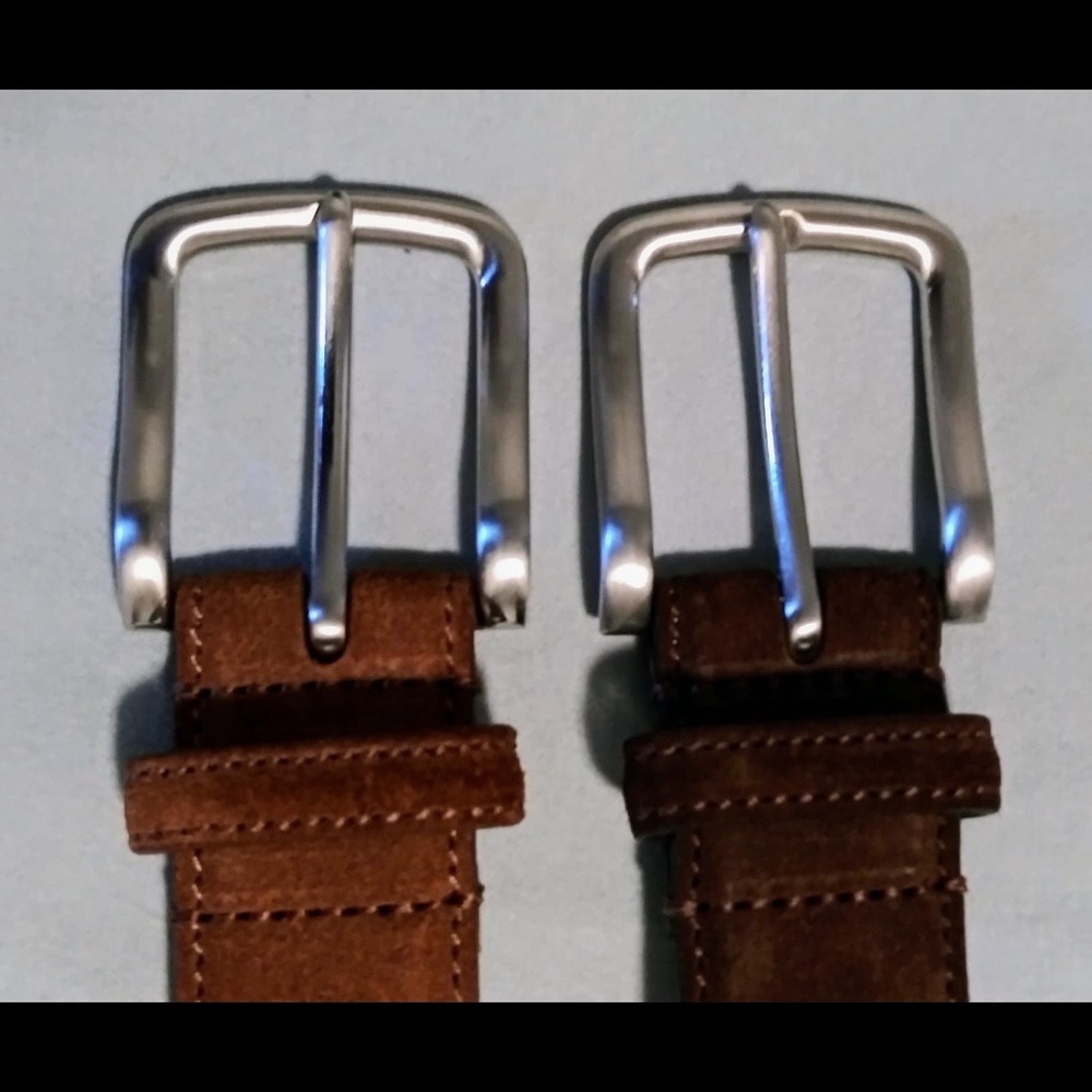 Brown Belts Saks Fifth Avenue Leather S. 32